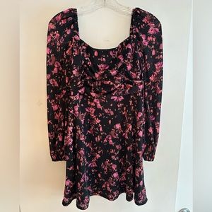 NWOT Topshop Floral Gauzy Minidress